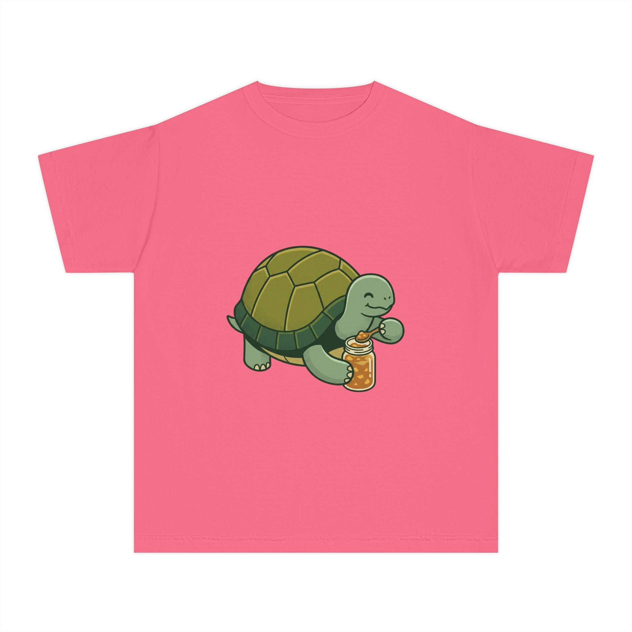 Youth Turtle Eating Apple Sauce T‑Shirt