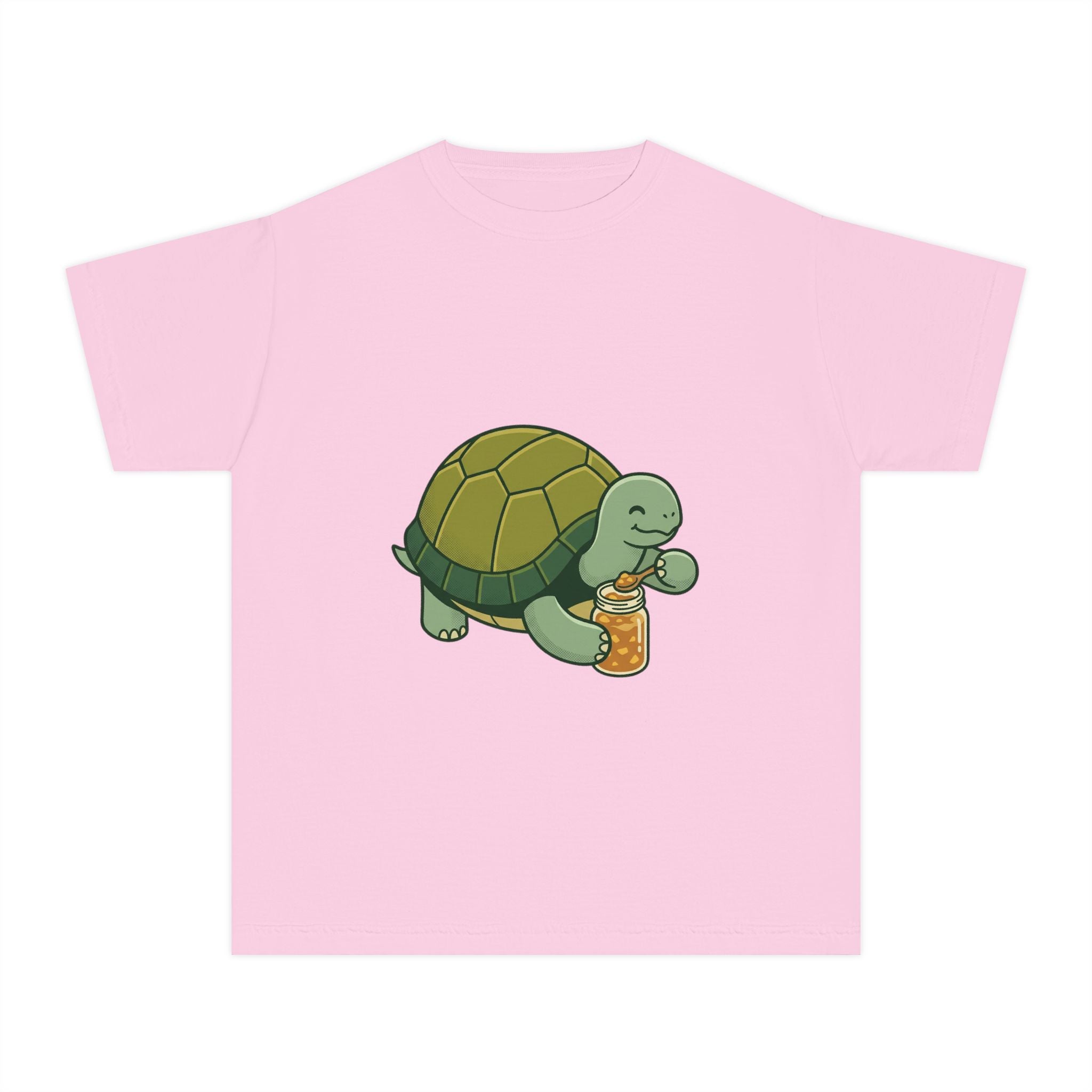 Youth Turtle Eating Apple Sauce T‑Shirt