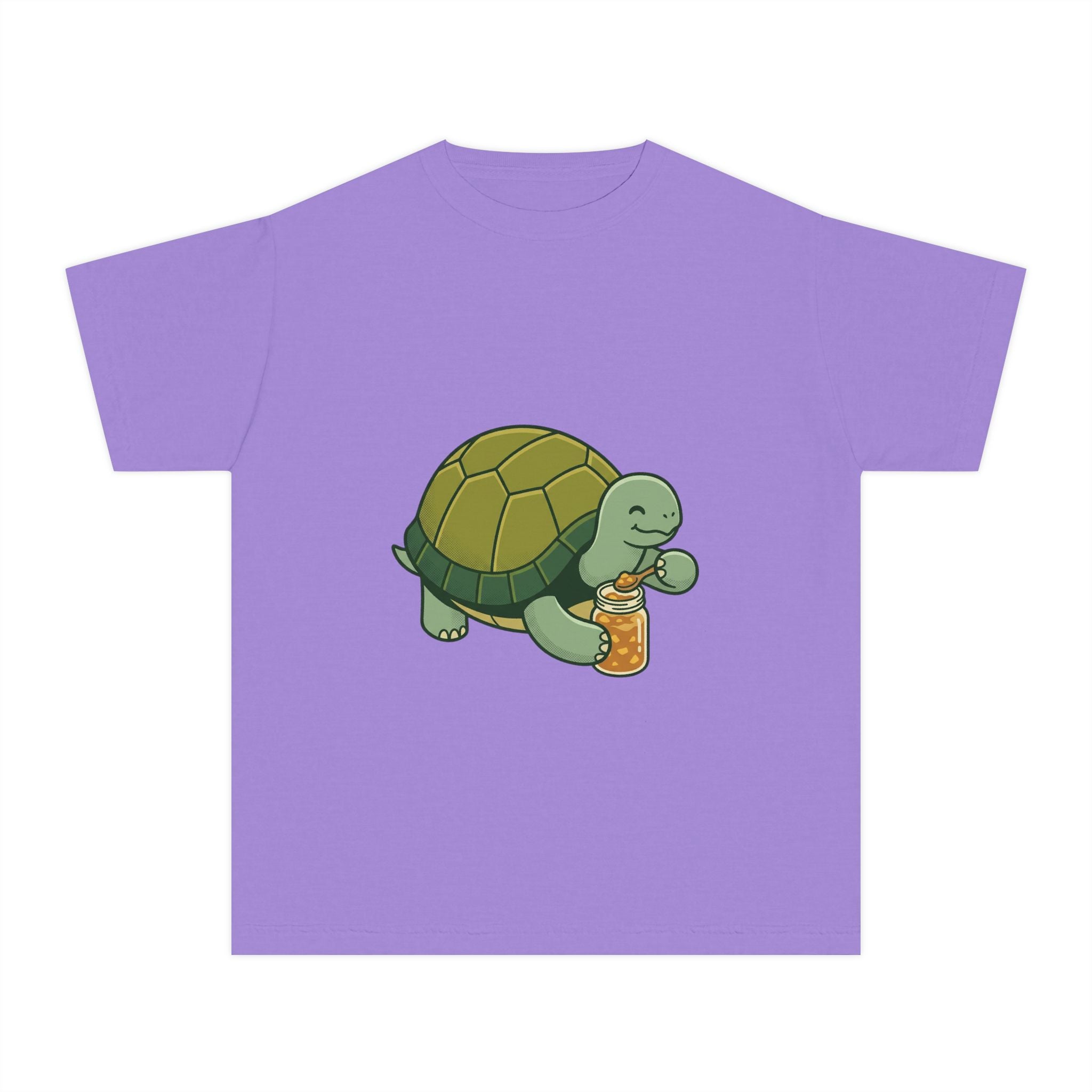 Youth Turtle Eating Apple Sauce T‑Shirt