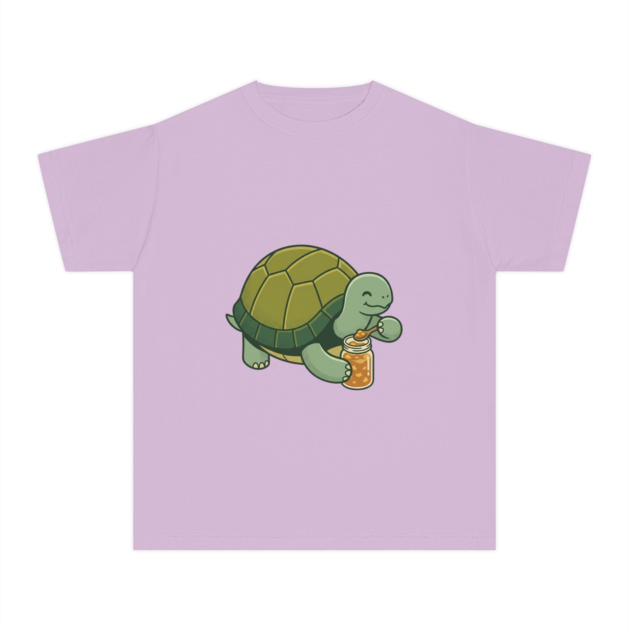 Youth Turtle Eating Apple Sauce T‑Shirt